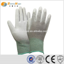 13 Gauge grey pu coated gloves en388